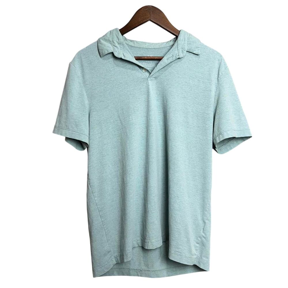 Men's H&M Seafoam Short Sleeve Slim Fit Shirt - Medium